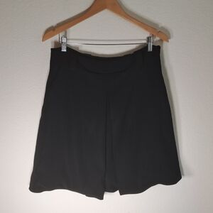 Louis Vuitton Uniform Skirt Above Knee Front Inverted Pleat Flared Lined Size 42
